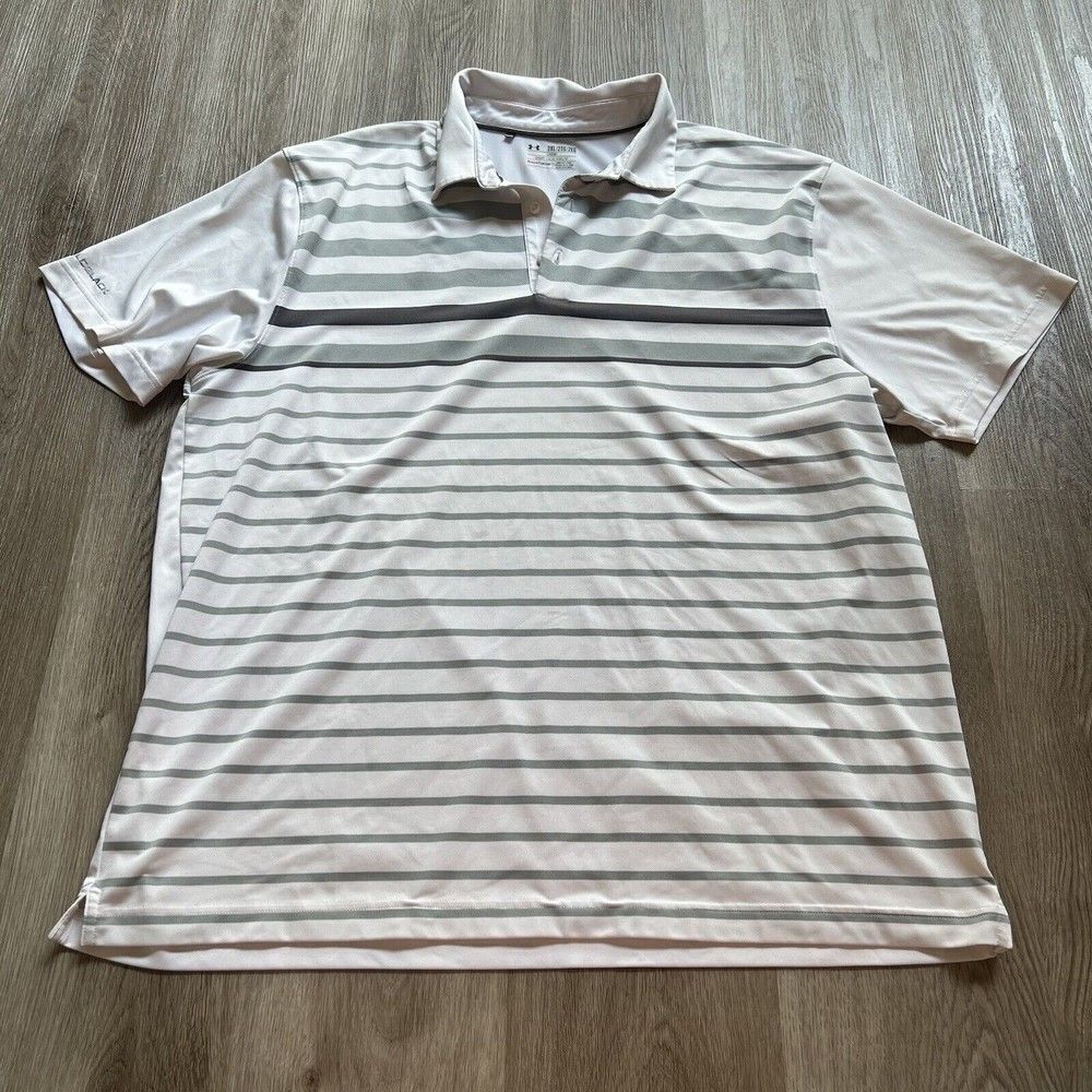 UA Under Armour Coldblack Short Sleeve Polo Golf Shirt 1259594 UPF 30+ Size 2XL